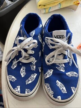 VANS Doheny OTW Scatter Skater Shoes Sneakers Blue & White Size 3.5